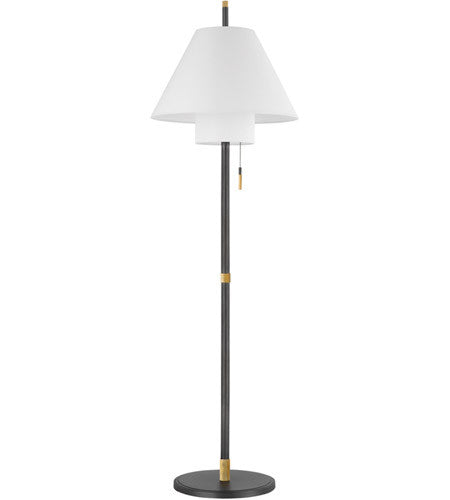 Hudson Valley Lighting Glenmoore 1 Light Floor Lamp in Aged Brass PIL1899401-AGB/DB