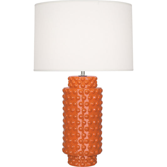 Robert Abbey  Pumpkin Dolly Table Lamp in Pumpkin Glazed Textured Ceramic PM800