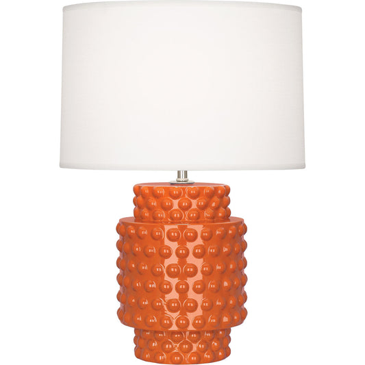 Robert Abbey  Pumpkin Dolly Accent Lamp in Pumpkin Glazed Textured Ceramic PM801