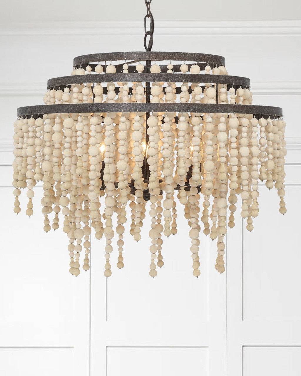 Crystorama Poppy 6 Light Forged Bronze Chandelier POP-A5076-FB