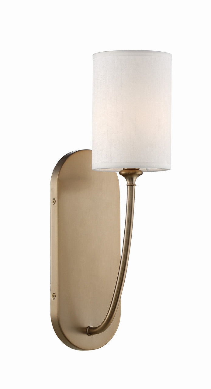 Crystorama Preston 1 Light Vibrant Gold Wall Mount PRE-461-VG