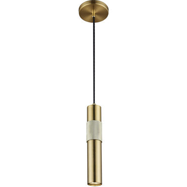 Dainolite 1 Light Halogen Pendant Aged Brass PSW-121P-AGB