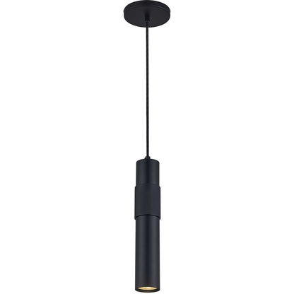 Dainolite 1 Light Halogen Pendant Matte Black PSW-121P-MB