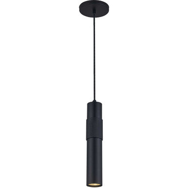 Dainolite 1 Light Halogen Pendant Matte Black PSW-121P-MB