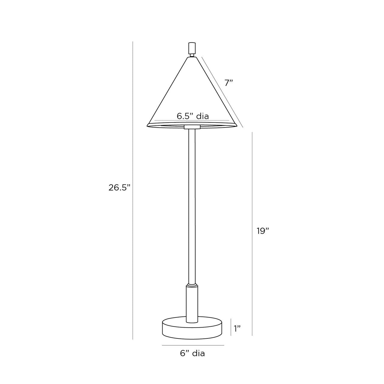 Arteriors Home Wylie Lamp PTC09