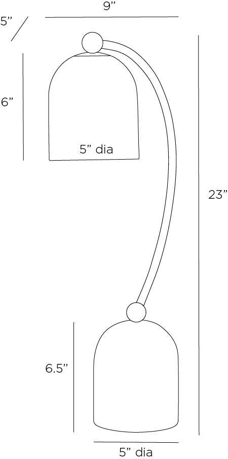 Arteriors Home Daley Desk Lamp PTC34