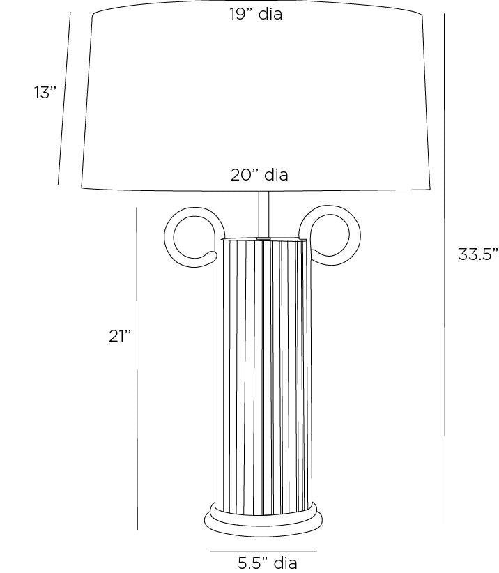 Arteriors Home Eros Lamp PTC41-764