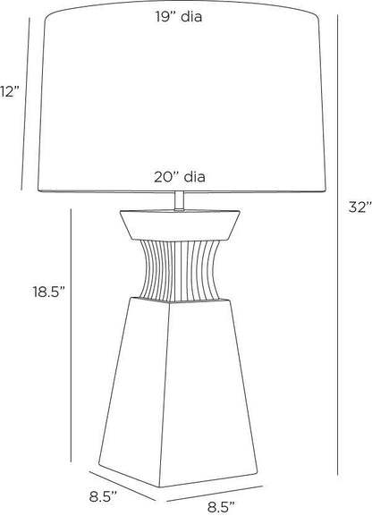 Arteriors Home Dynasty Lamp PTC47-SH050