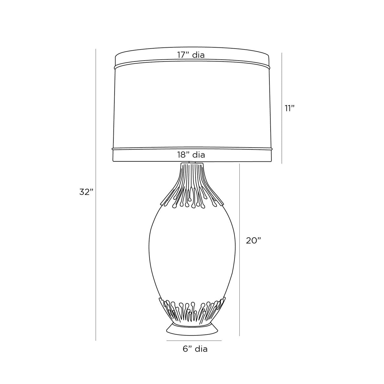 Arteriors Home Wilhelm Lamp PTI04-SH005