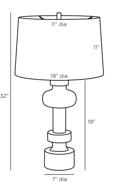 Arteriors Home Zamir Lamp PTI09-545