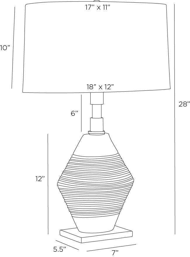 Arteriors Home Estrada Lamp PTI11-372