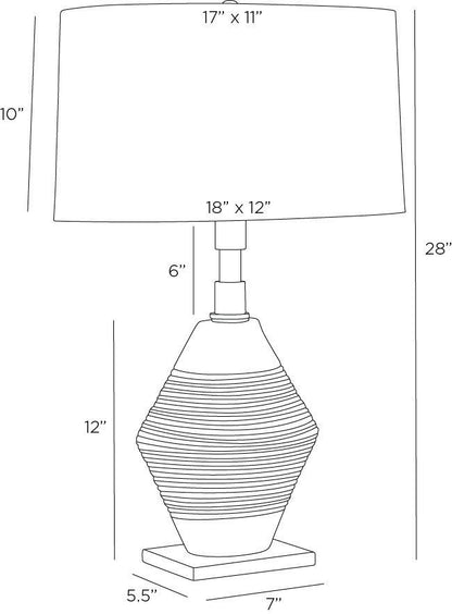 Arteriors Home Estrada Lamp PTI11-372