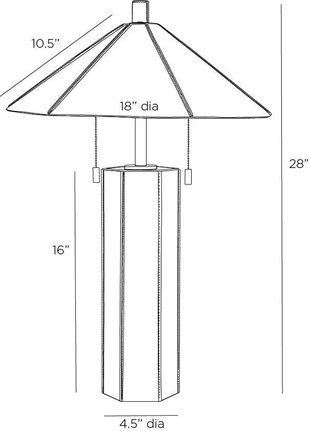 Arteriors Home Cantrell Lamp PTI12