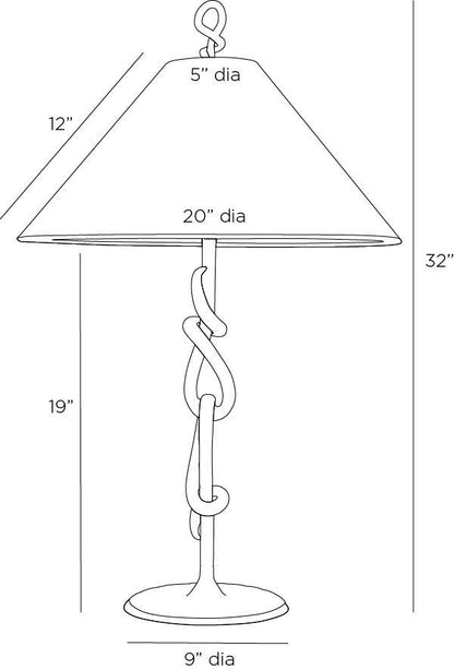 Arteriors Home Dutton Lamp PTI14-SH042