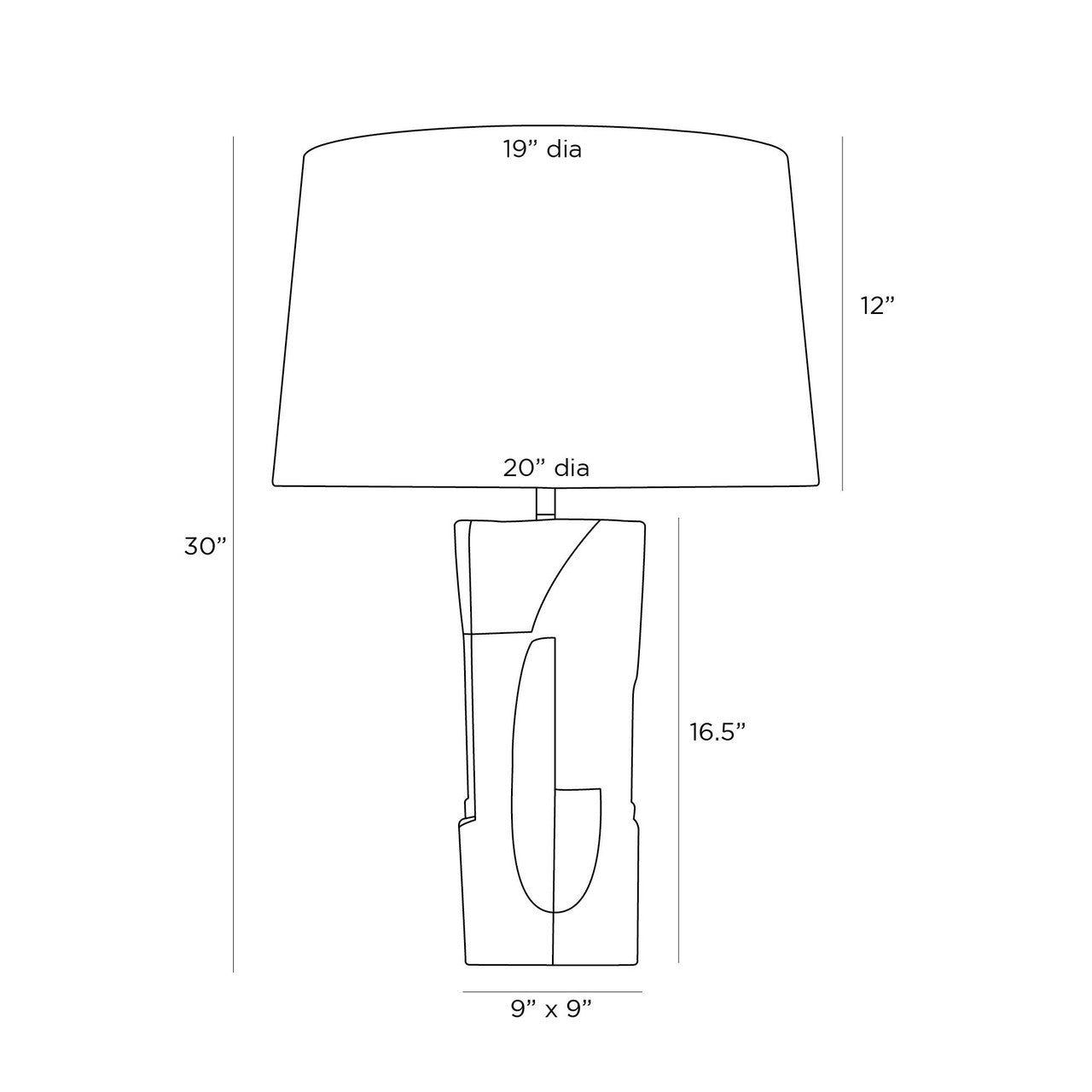 Arteriors Home Veda Lamp PTS05-SH012