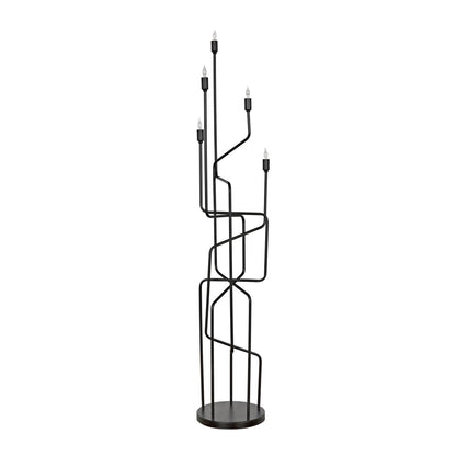 Noir Moriarty Floor Lamp in Matte Black PZ005MTB