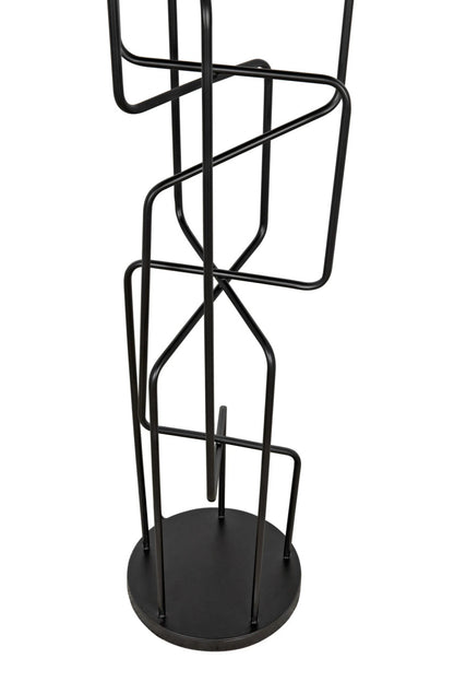 Noir Moriarty Floor Lamp in Matte Black PZ005MTB