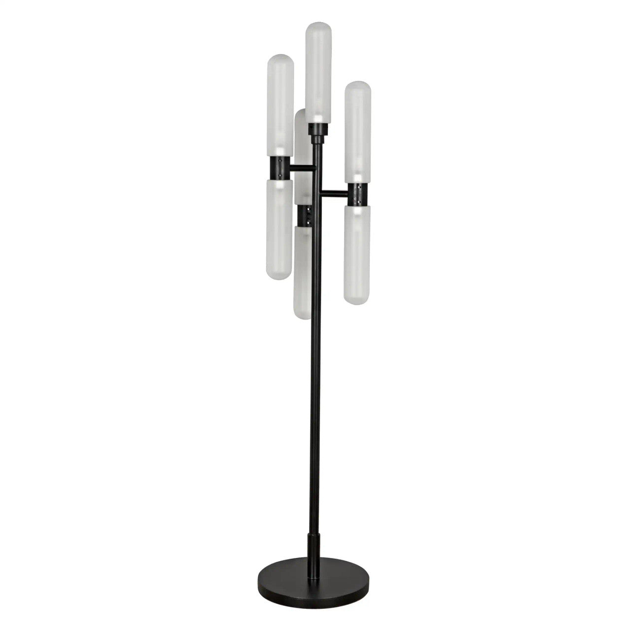 Noir Dominique Floor Lamp in Matte Black PZ007MTB