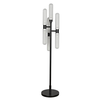 Noir Dominique Floor Lamp in Matte Black PZ007MTB