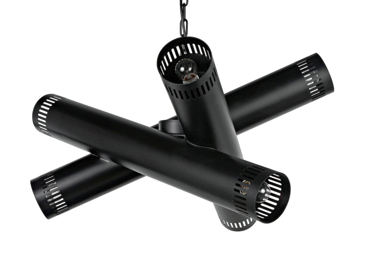 Noir Javelin Chandelier in Matte Black PZ013MTB