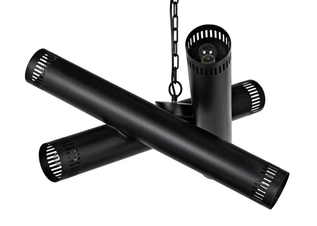 Noir Javelin Chandelier in Matte Black PZ013MTB