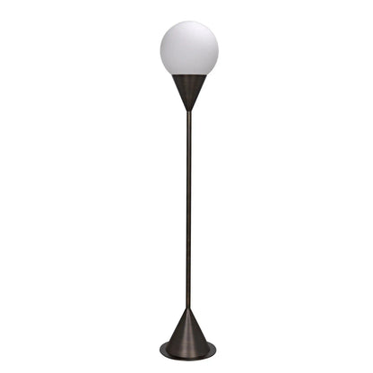 Noir Cone Floor Lamp in Aged Brass PZ014AB