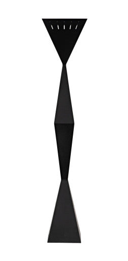 Noir Brixton Floor Lamp in Matte Black PZ015MTB