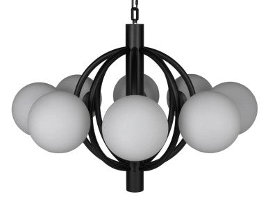 Noir Carousel Chandelier in Matte Black PZ029MTB