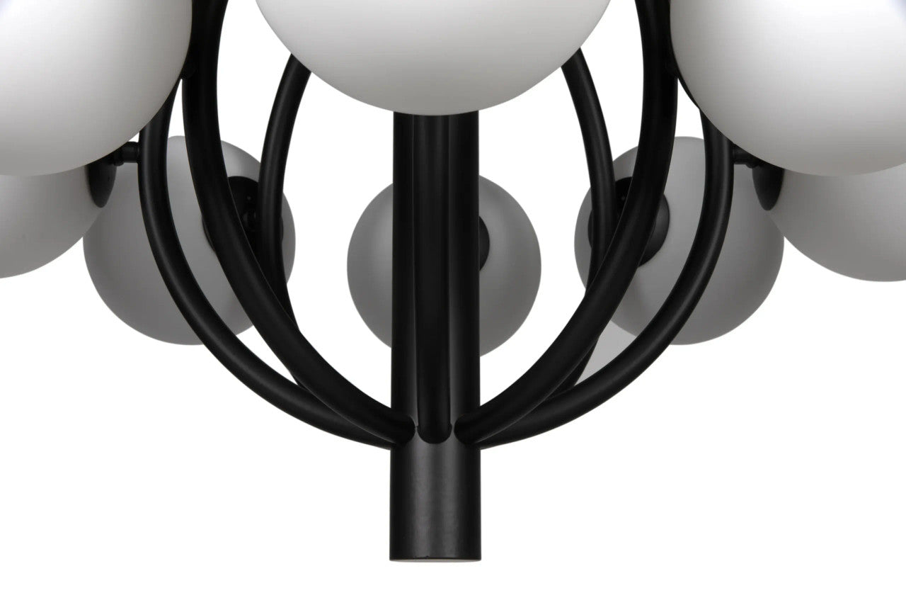 Noir Carousel Chandelier in Matte Black PZ029MTB