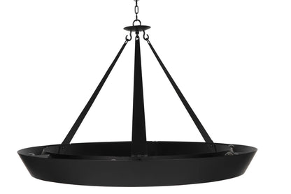 Noir Swan Chandelier in Matte Black PZ030MTB