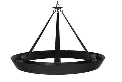 Noir Swan Chandelier in Matte Black PZ030MTB