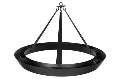 Noir Swan Chandelier in Matte Black PZ030MTB