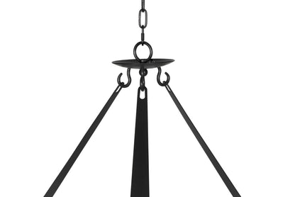 Noir Swan Chandelier in Matte Black PZ030MTB