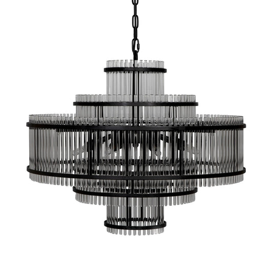 Noir Rowan Chandelier in Matte Black PZ031MTB