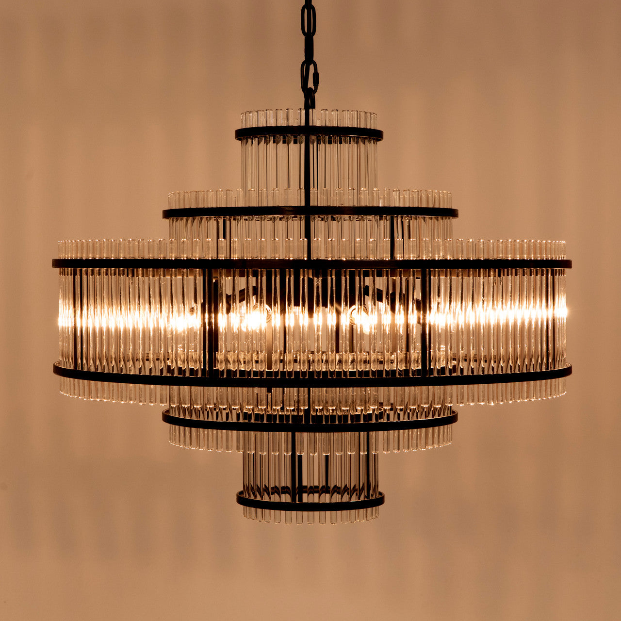 Noir Rowan Chandelier in Matte Black PZ031MTB