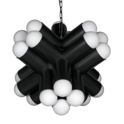 Noir Massimo Chandelier in Matte Black PZ032MTB