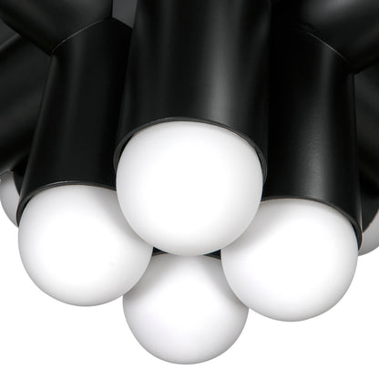 Noir Massimo Chandelier in Matte Black PZ032MTB