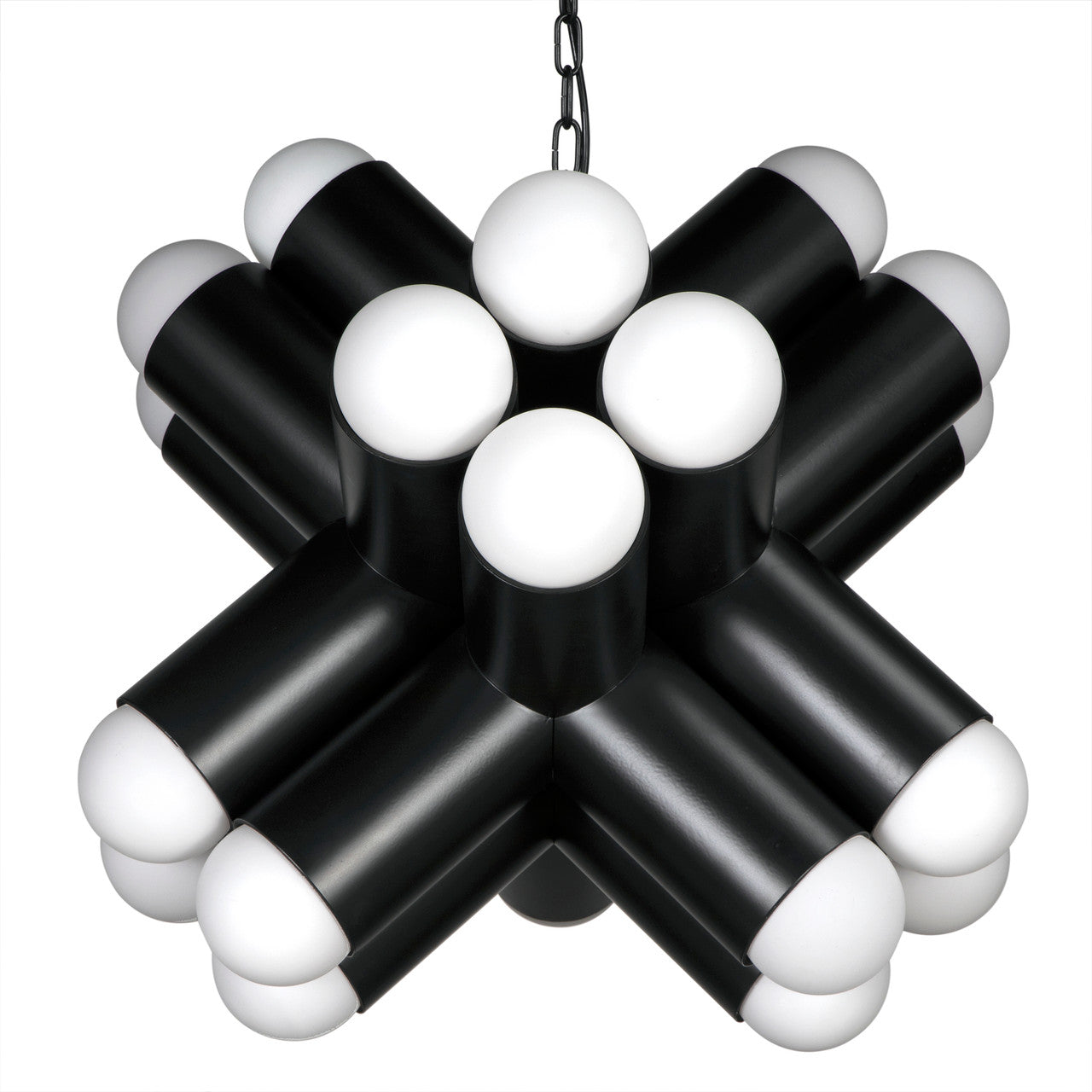 Noir Massimo Chandelier in Matte Black PZ032MTB