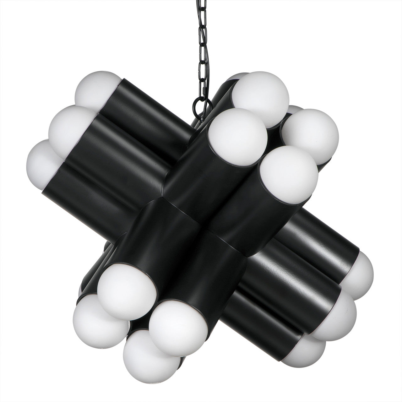 Noir Massimo Chandelier in Matte Black PZ032MTB