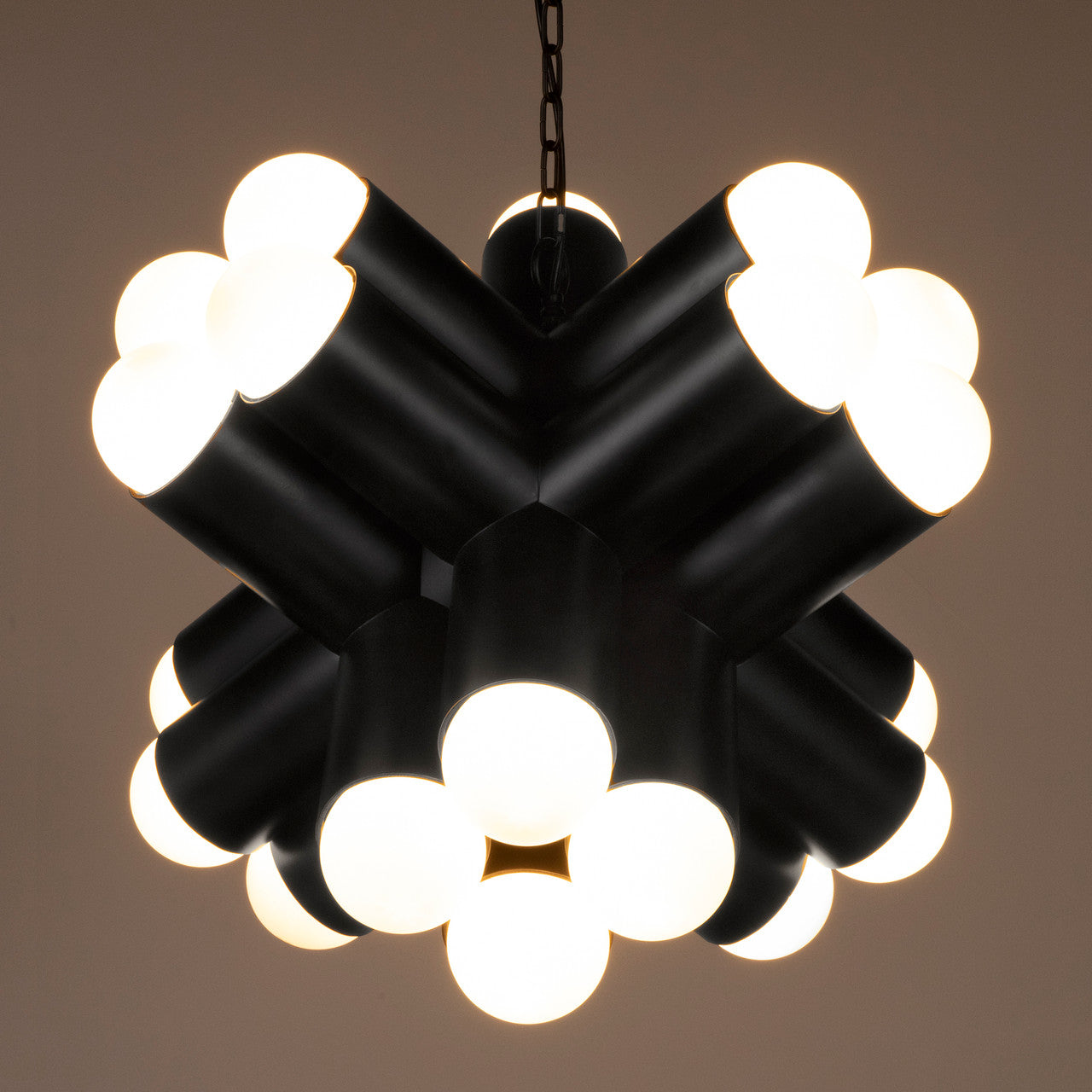 Noir Massimo Chandelier in Matte Black PZ032MTB