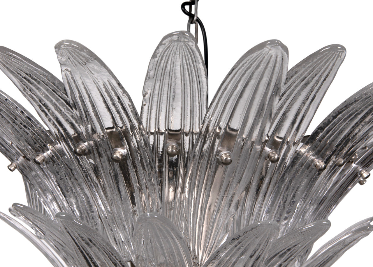 Noir Emperor Chandelier, L in Antique SIlver PZ040