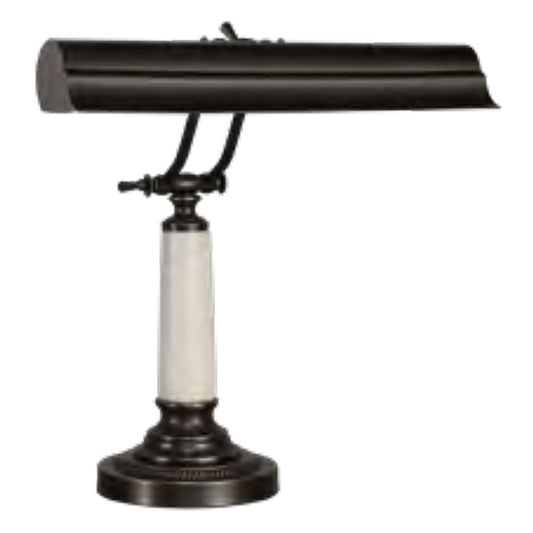 Lite Master Catalina Piano or Desk Lamp in Oil Rubbed Bronze with Marble T5963RZW