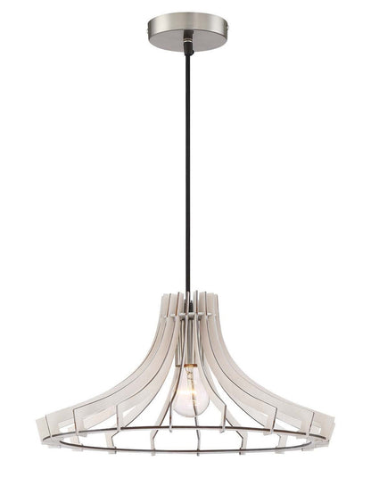 Arnsberg Wood Wood Pendant Light in White R30254727