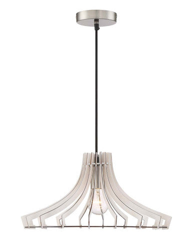 Arnsberg Wood Wood Pendant Light in White R30254727