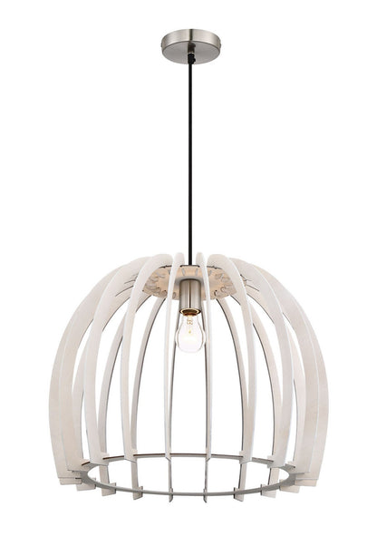 Arnsberg Wood Wood Pendant Light in White R30255027