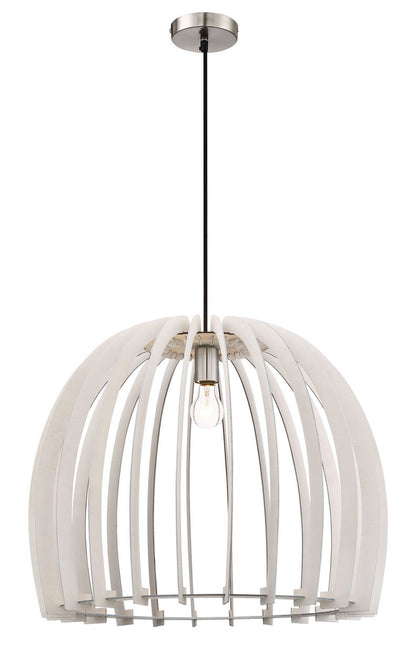 Arnsberg Wood Wood Pendant Light in White R30256027