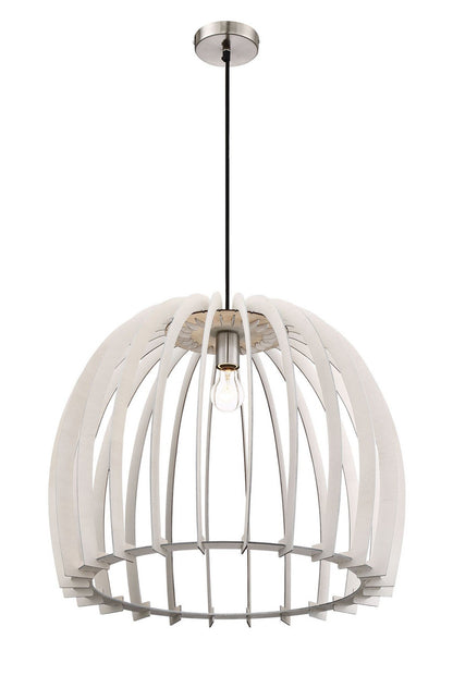 Arnsberg Wood Wood Pendant Light in White R30256027