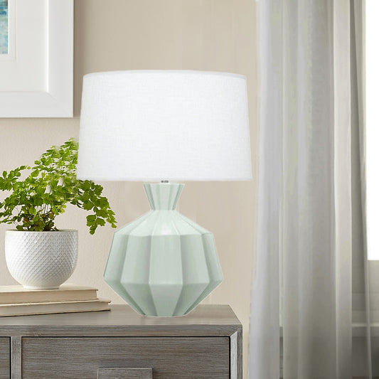 SPECIAL BUY: Robert Abbey Matte Celadon Orion Table Lamp in Matte Celadon Glazed Ceramic MCL17