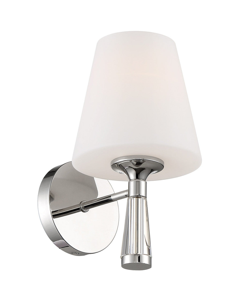 Crystorama Ramsey 1 Light Polished Nickel Wall Mount RAM-A3401-PN