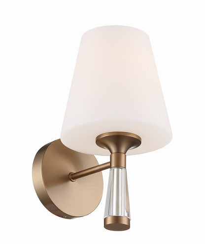 Crystorama Ramsey 1 Light Vibrant Gold Wall Mount RAM-A3401-VG